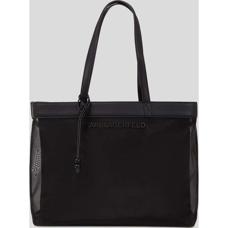 LOGO MESH BEACH TOTE BAG