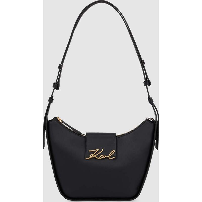 K/Signature medium zip shoulder bag