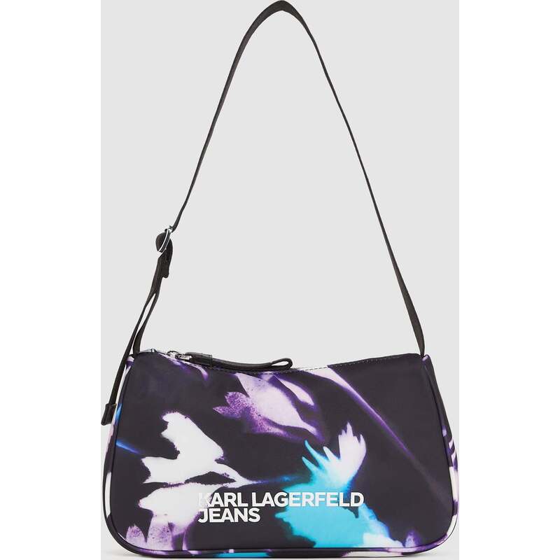 FLORAL NYLON SHOULDER BAG