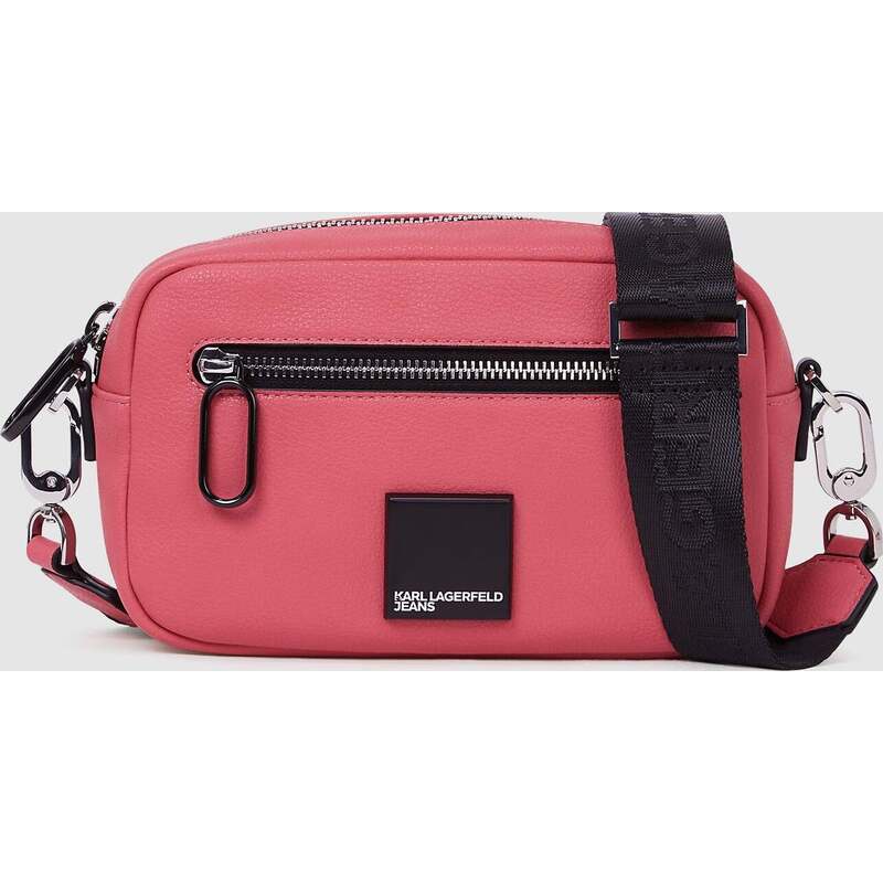 Box logo crossbody camera bag