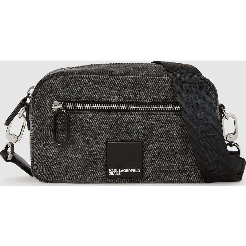 Denim crossbody camera bag
