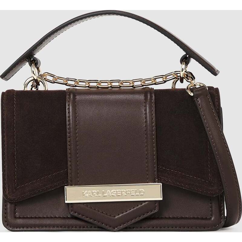 K/Nova small suede crossbody bag