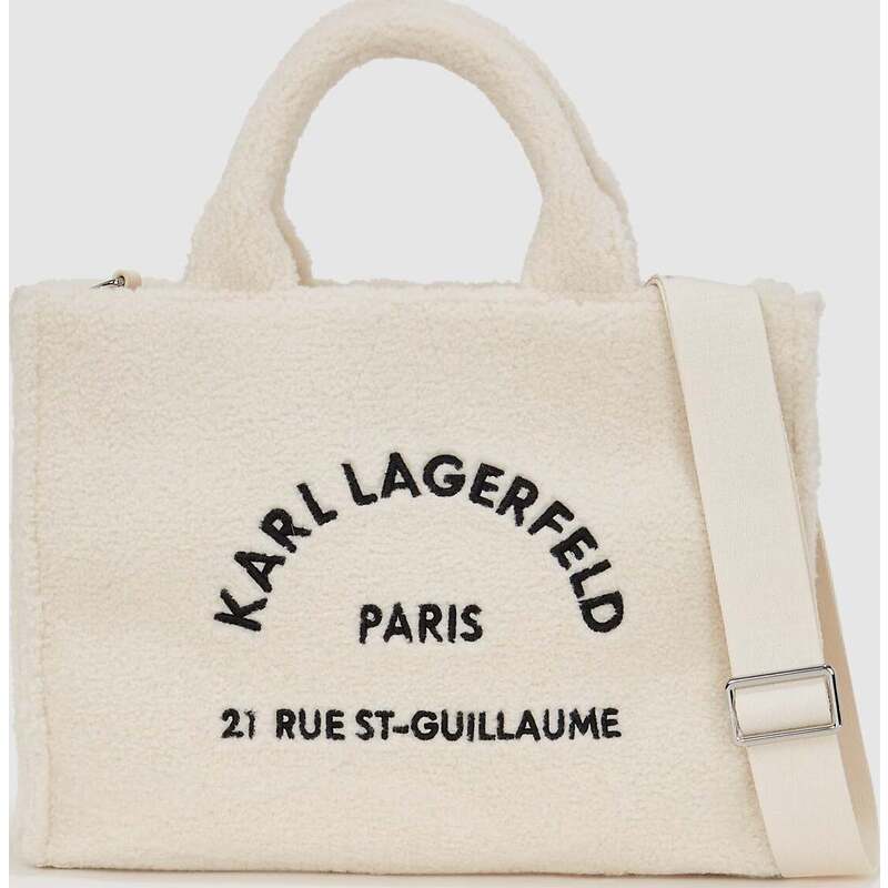 Rue St-Guillaume shearling tote bag