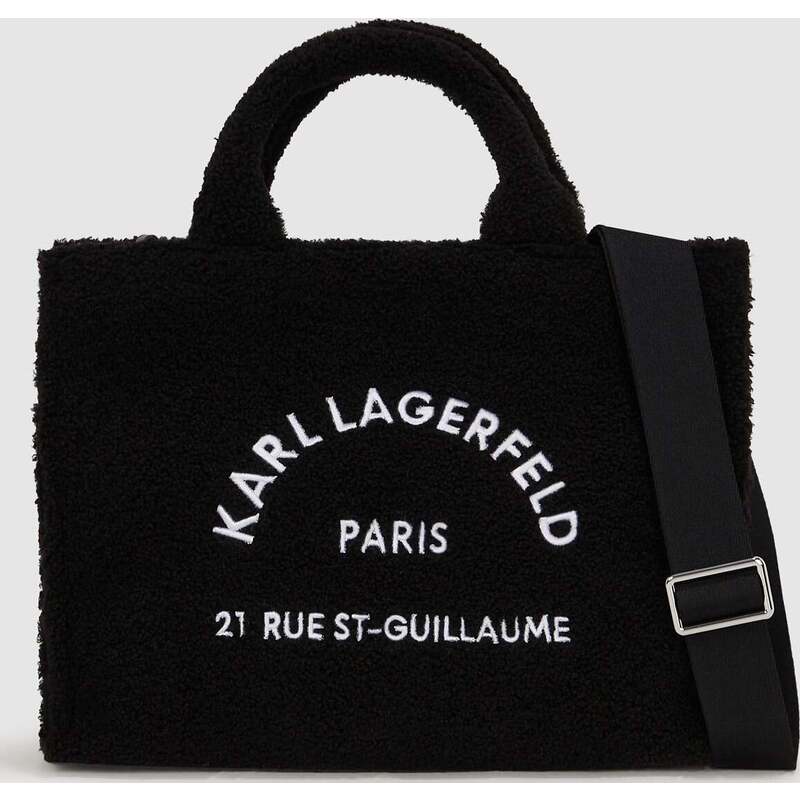 Rue St-Guillaume shearling tote bag