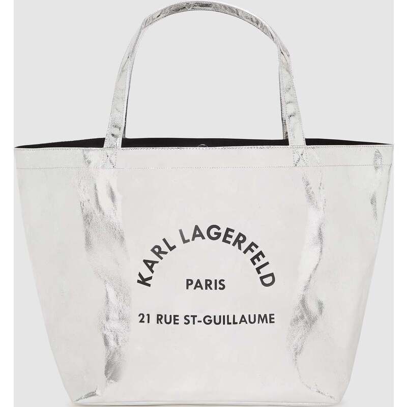 Rue St-Guillaume metallic shopper