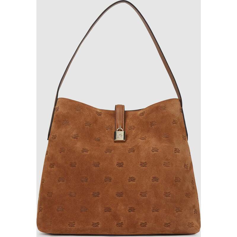 K/Autograph padlock suede hobo bag