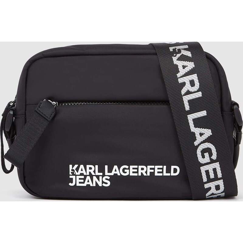 Logo nylon crossbody bag