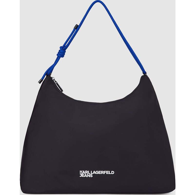 Large cord nylon shoulder bag