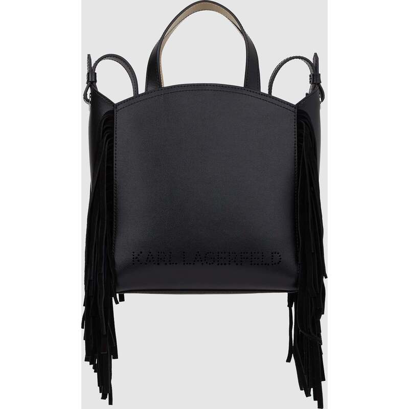 K/Circle small fringe tote bag