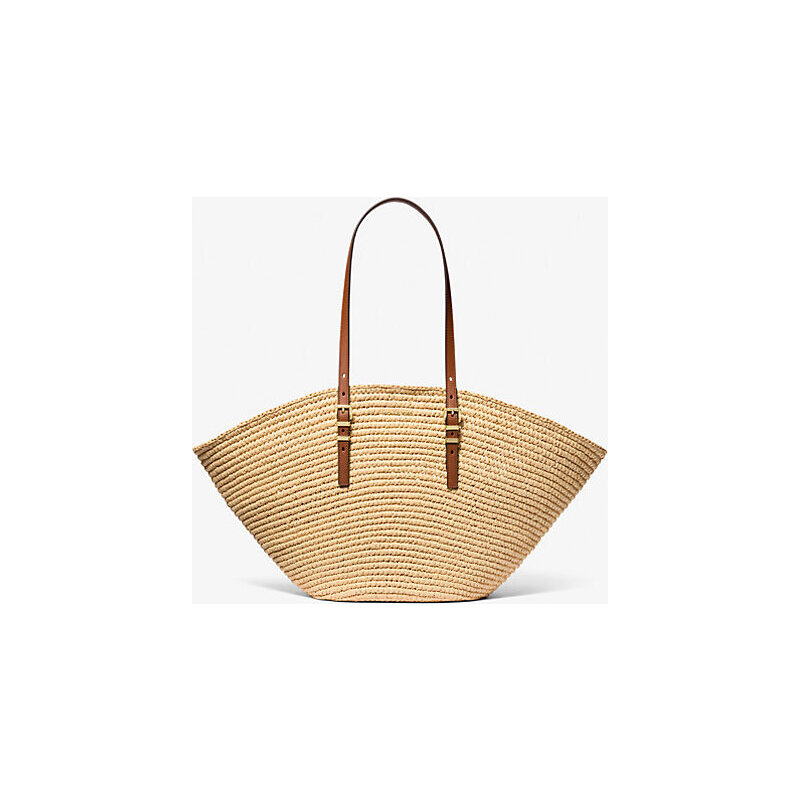 Isa Large Hand-Crocheted Straw Tote Bag