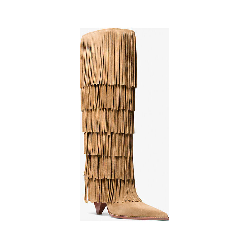 Jayla Fringed Suede Tall Boot