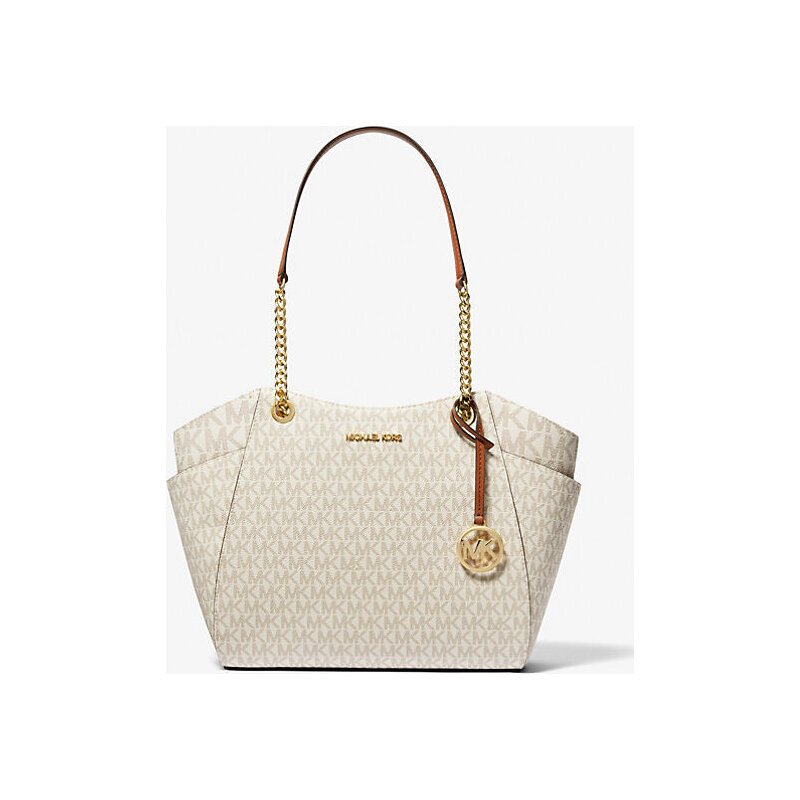 Jet Set Large Signature Logo Shoulder Bag