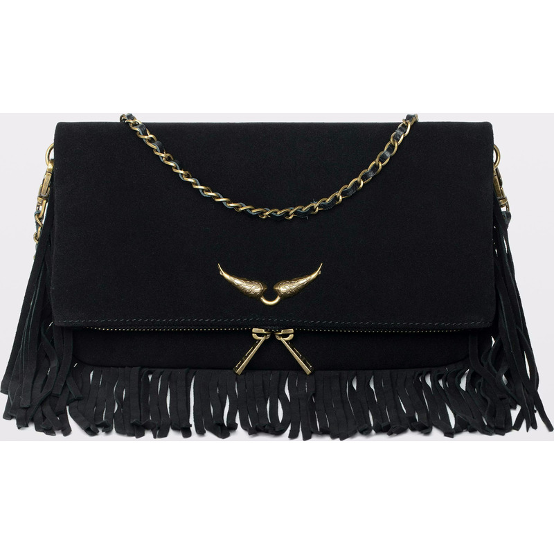 Rock Suede Fringes Clutch