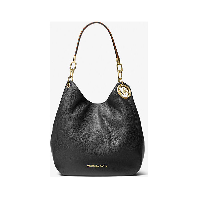 Lillie Large Pebbled Leather Shoulder Bag