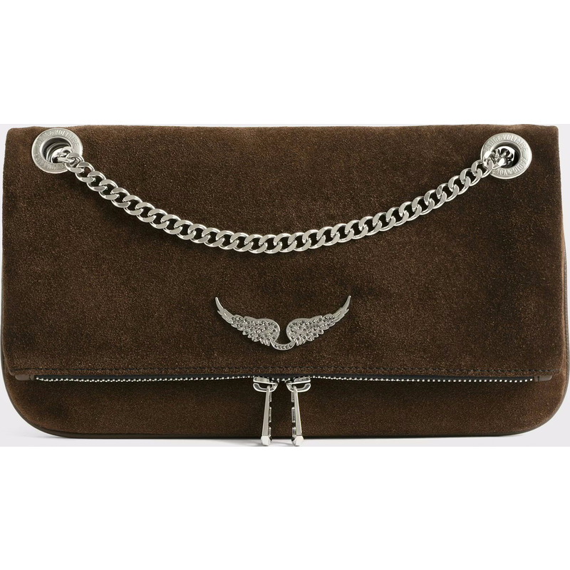 Rock II Suede Clutch