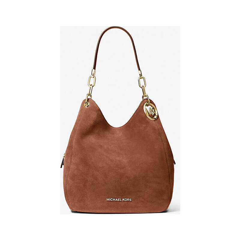 Lillie Large Suede Shoulder Bag