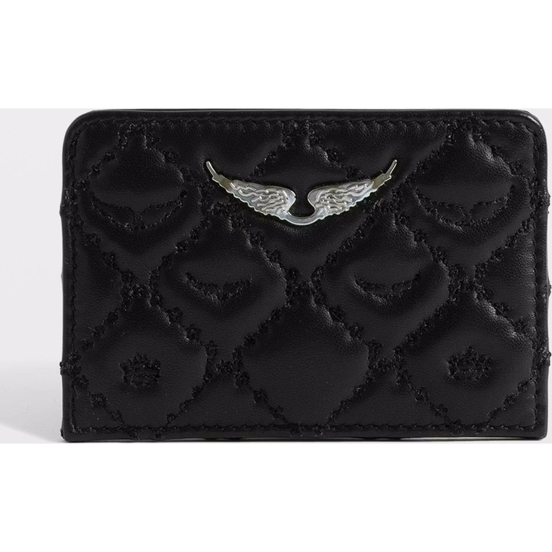 ZV Pass Quilted Monogram Card Holder