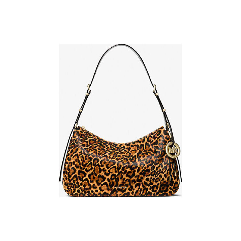 Nolita Medium Leopard Print Calf Hair Shoulder Bag