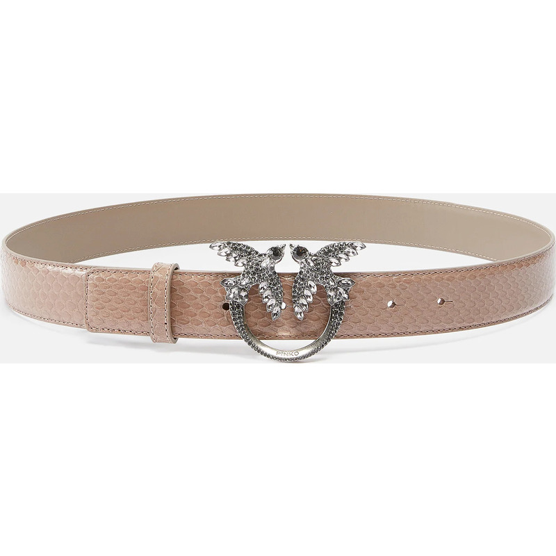 Ceinture 3 cm en cuir de python brillant PINKO Galleria