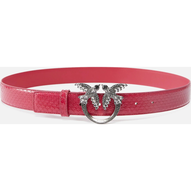 Ceinture 3 cm en cuir de python brillant PINKO Galleria