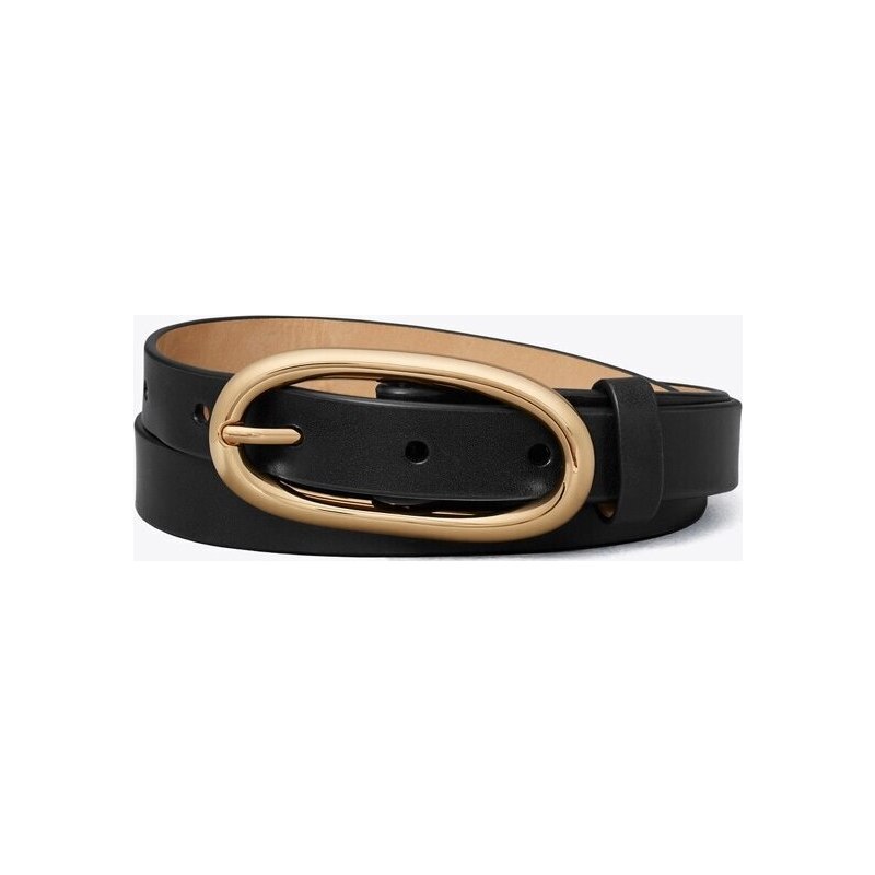Ceinture à large boucle effet piercing 2,54 cm in black, size XXS