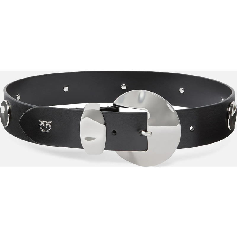 Ceinture cloutée à logo Love Birds 4 cm