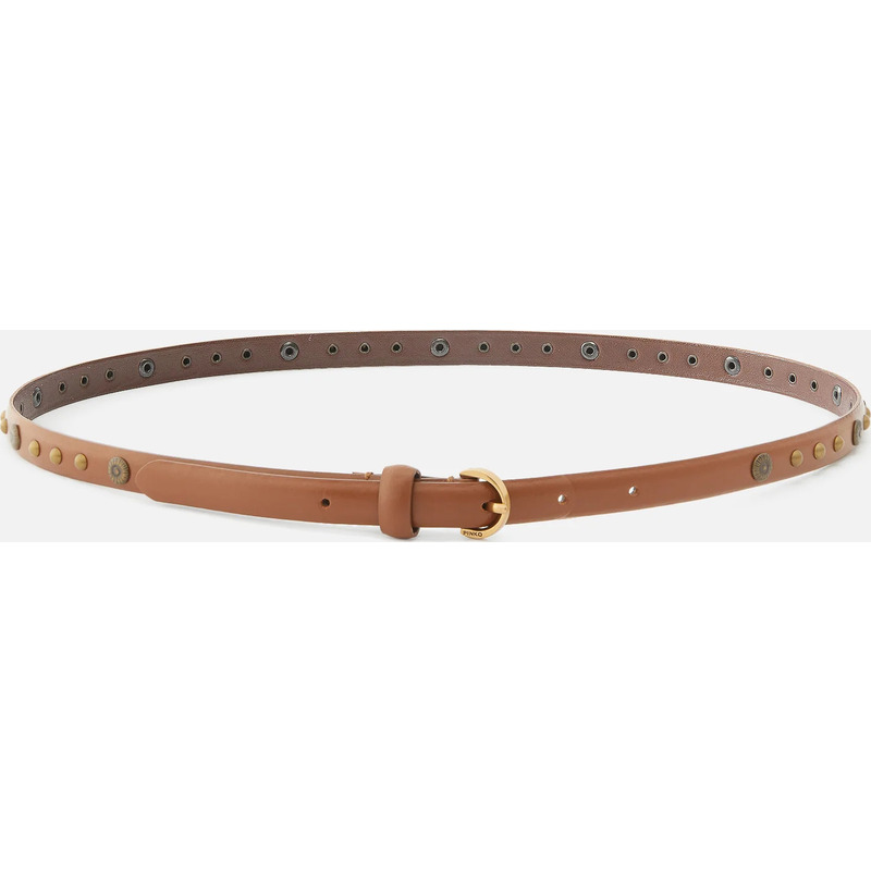 Ceinture cloutée en cuir 1,5 cm