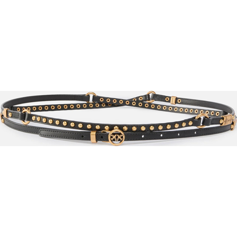 Ceinture croisée cloutée 1 cm