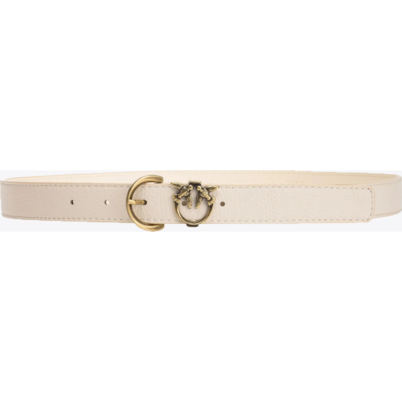 Ceinture en cuir foulonné avec détail Love Birds 2,5 cm