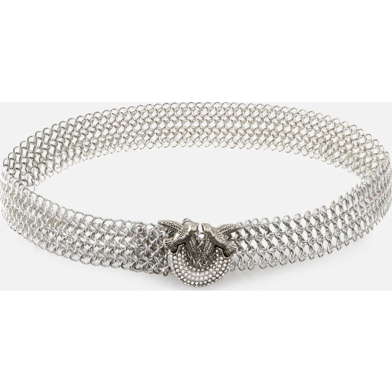 Ceinture en métal avec strass 2,5 cm