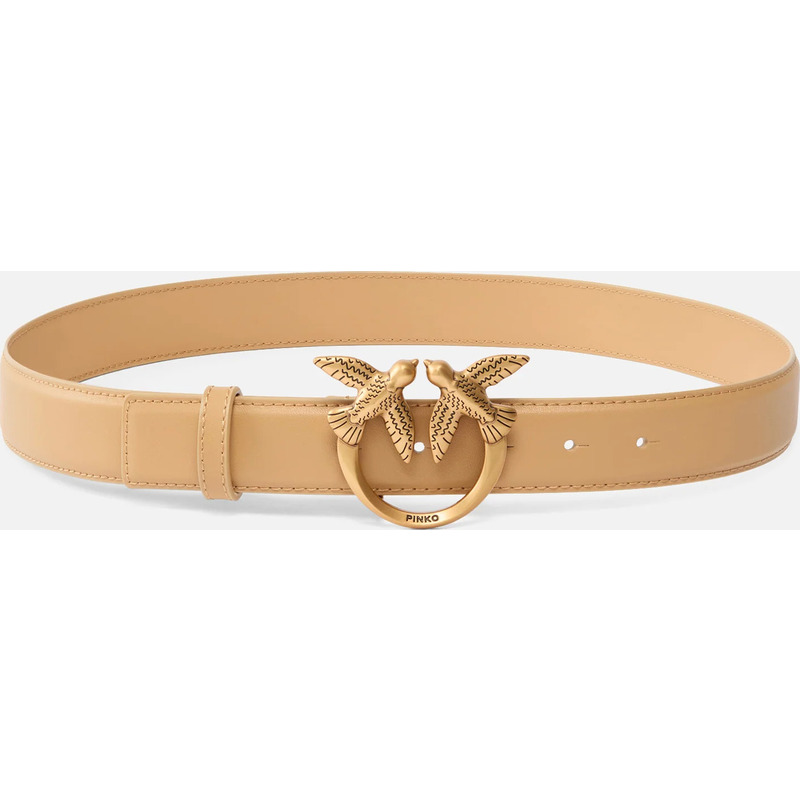 Ceinture Love Birds en cuir 3cm