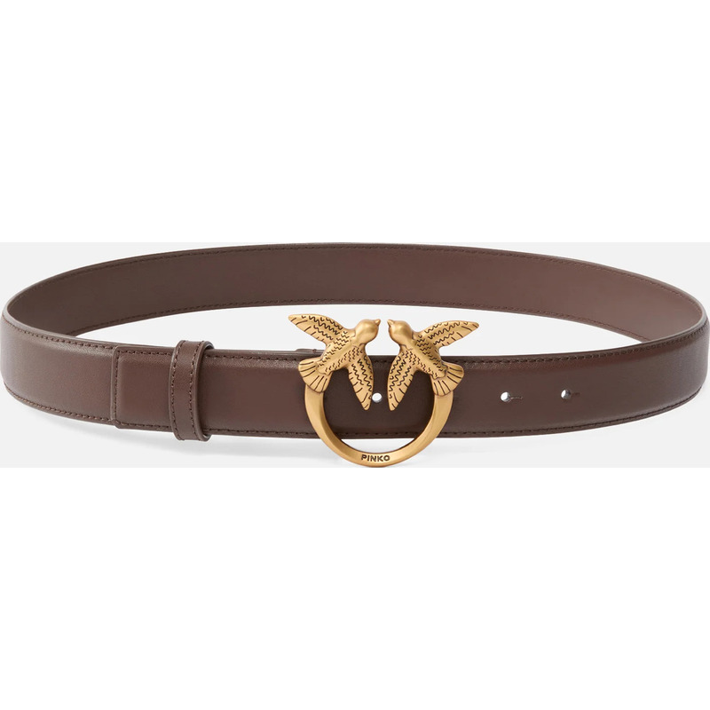 Ceinture Love Birds en cuir 3cm