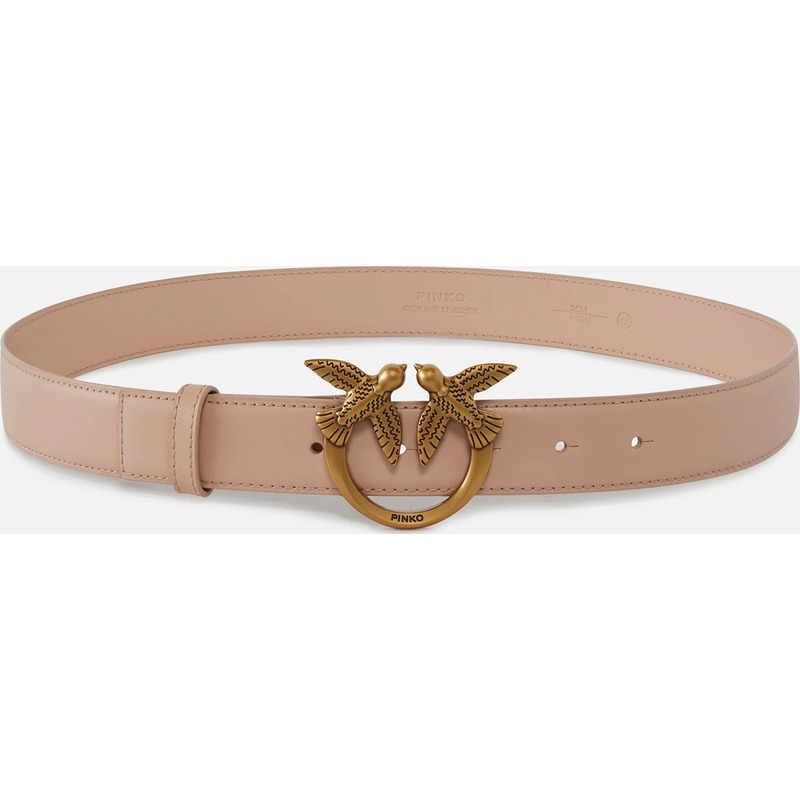 Ceinture Love Birds en cuir 3cm