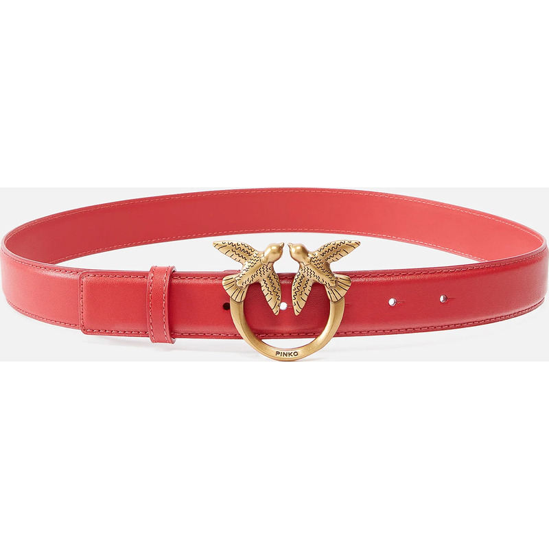 Ceinture Love Birds en cuir 3cm