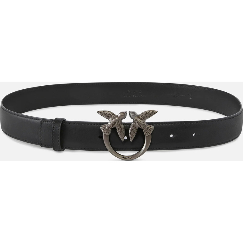 Ceinture Love Birds en cuir 3cm